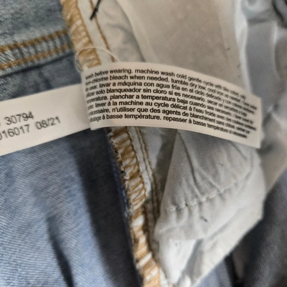 Eloquii Elements Womens‎ 22 Distressed Straight Leg Jeans NWT